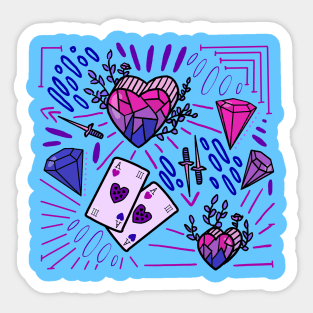 Pink! Purple! BLue! Sticker